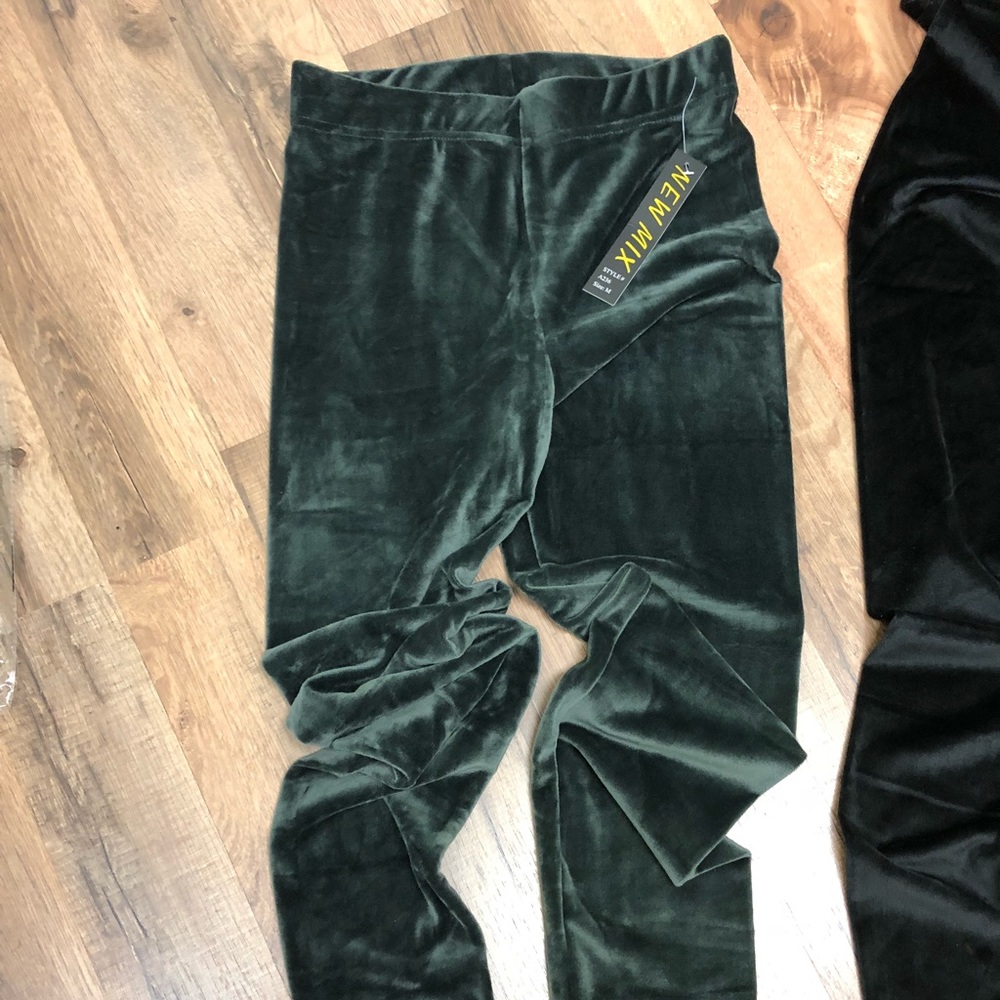 Velour leggings-charcoal